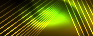 Çizgiler, soyut duvar kağıdı, parlak hareket, sihirli uzay ışığı ile parlak renkli neon ışık. Techno soyut arka plan