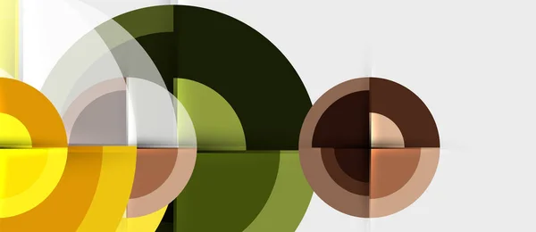 Conception géométrique fond abstrait - cercles — Image vectorielle