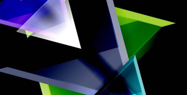 Dinamik üçgen kompozisyon soyut arka plan