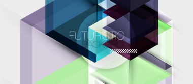 Altıgen vektör iş sunumu veya broşür şablonu, teknoloji modern tasarım