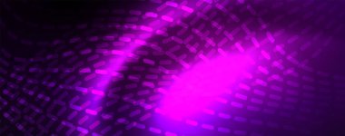 Neon vektör dalga hatları soyut arka plan, sihirli futuristik techno tasarım