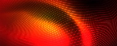 Parlak neon hatları techno Magic futuristik arka plan, sihirli enerji alanı ışık kavramı, soyut arka plan duvar kağıdı tasarım