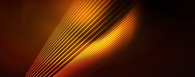 Çizgiler, soyut duvar kağıdı, parlak hareket, sihirli uzay ışığı ile parlak renkli neon ışık. Techno soyut arka plan