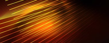 Çizgiler, soyut duvar kağıdı, parlak hareket, sihirli uzay ışığı ile parlak renkli neon ışık. Techno soyut arka plan