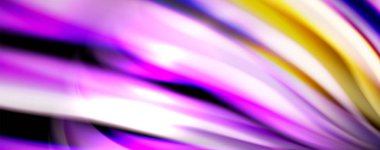 Işık efektleri, vektör soyut arka plan ile akışkan renk dalgaları