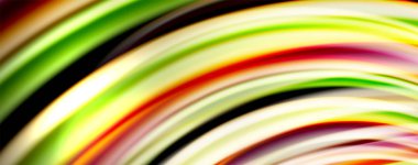 Siyah üzerinde sıvı renk swirls. Trendy tasarım ile Modern arka plan