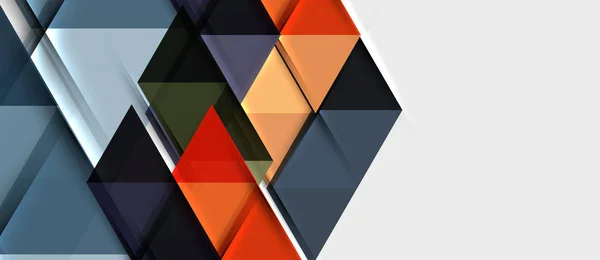 Треугольник геометрический современный дизайн бизнес-презентации шаблон, абстрактный шаблон для любого фона — стоковый вектор