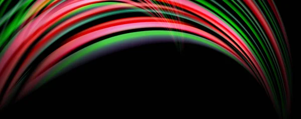 Ondas de color fluido con efectos de luz, vector de fondo abstracto — Archivo Imágenes Vectoriales