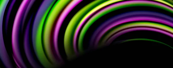 Vloeiende kleur golven met lichteffecten, Vector abstracte achtergrond — Stockvector