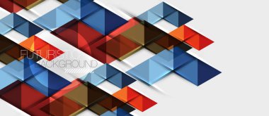 Üçgen geometrik modern iş sunumu tasarım şablonu