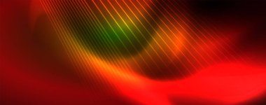 Vektör Neon ışık hatları kavramı, soyut arka plan