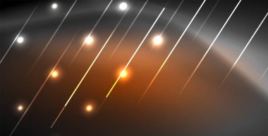 Neon parlayan çizgiler, sihirli enerji uzay ışığı konsepti, soyut arka plan duvar kağıdı tasarımı