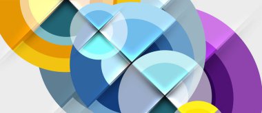 Dairesel geometrik tasarım şablonu