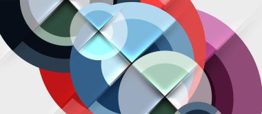 Dairesel geometrik tasarım şablonu