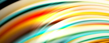 Sıvı renk gökkuşağı tarzı dalga soyut arka plan, siyah techno modern tasarım