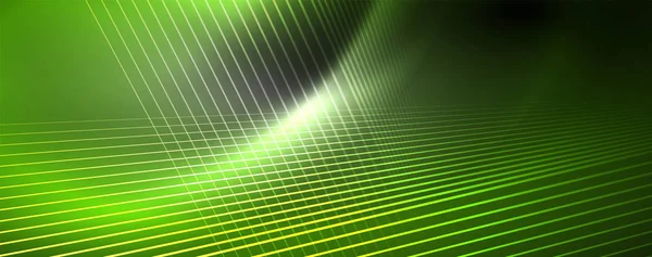 Lumière de couleur avec lignes, fond de l'espace extérieur, rayons lumineux — Image vectorielle