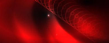 Parlak neon techno şablonu. Neon hatları arka plan, 80s tarzı lazer ışınları