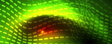 Parlak neon hatları techno Magic futuristik arka plan, sihirli enerji alanı ışık kavramı, soyut arka plan duvar kağıdı tasarım