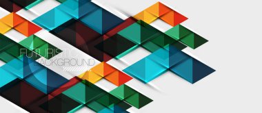 Üçgen geometrik modern iş sunumu tasarım şablonu, herhangi bir arka plan için soyut desen