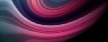 Modern gökkuşağı sıvı renk akışı renkli poster. Siyah renk arka planda dalga sıvı şekli. Soyut Kompozisyon