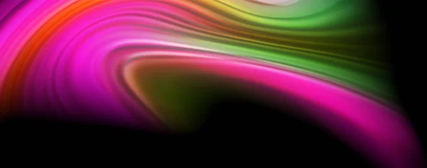 Líneas de onda de color líquido fluido, efecto de luz brillante y colorido, plantilla de composición abstracta. Patrón abstracto de tecnología geométrica. Concepto de movimiento — Archivo Imágenes Vectoriales