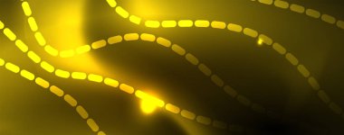 Parlak neon hatları techno Magic futuristik arka plan, sihirli enerji alanı ışık kavramı, soyut arka plan duvar kağıdı tasarım