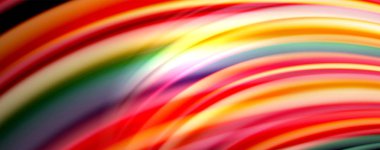 Sıvı renk gökkuşağı tarzı dalga soyut arka plan, siyah techno modern tasarım