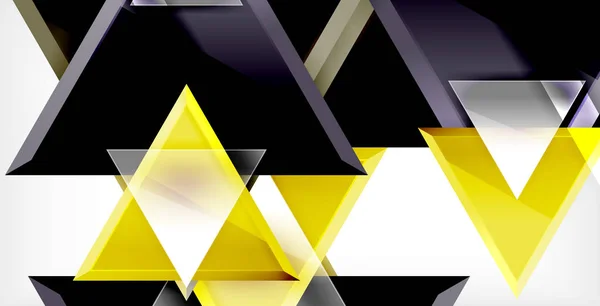 3 d 三角形ベクトル最小限の抽象的な背景デザイン、ポスターの抽象的な幾何学的設計 — ストックベクタ