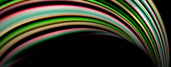 Ondas de cor fluida com efeitos de luz, fundo abstrato vetorial —  Vetores de Stock