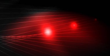 Parlak parlak parlayan Neon dalgalar