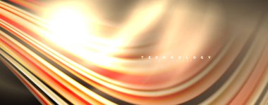 Siyah üzerinde sıvı renk swirls. Trendy tasarım ile Modern arka plan