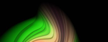 Sıvı sıvı renk dalgası hatları, parlayan renkli ışık efekti, Soyut Kompozisyon şablonu. Geometrik teknoloji soyut desen. Hareket konsepti