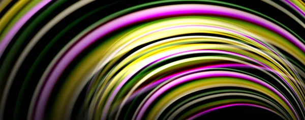 Flüssige Farbwellen mit Lichteffekten, vektorabstrakter Hintergrund — Stockvektor
