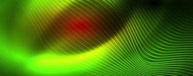 Parlak neon hatları techno Magic futuristik arka plan, sihirli enerji alanı ışık kavramı, soyut arka plan duvar kağıdı tasarım