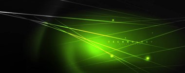 Çizgiler, soyut duvar kağıdı, parlak hareket, sihirli uzay ışığı ile parlak renkli neon ışık. Techno soyut arka plan