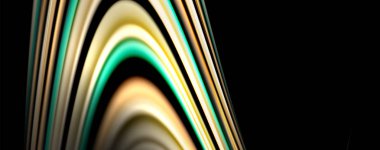 Siyah üzerinde sıvı renk swirls. Trendy tasarım ile Modern arka plan