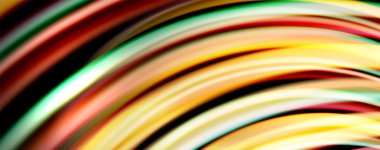 Sıvı renk gökkuşağı tarzı dalga soyut arka plan, siyah techno modern tasarım