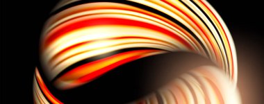 Siyah üzerinde sıvı renk swirls. Trendy tasarım ile Modern arka plan