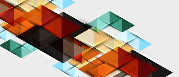 三角形几何现代商务演示设计模板 — 图库矢量图片