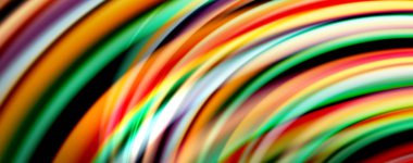 Siyah üzerinde sıvı renk swirls. Trendy tasarım ile Modern arka plan