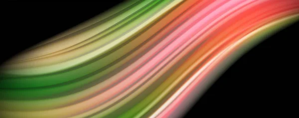 Płyn linii fal płynnych kolor, świecący kolorowy efekt świetlny, abstrakcyjny szablon kompozycji. Geometryczny wzór technologii abstrakcyjnej. Koncepcja ruchu — Wektor stockowy