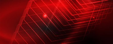 Parlak neon techno şablonu. Neon hatları arka plan, 80s tarzı lazer ışınları