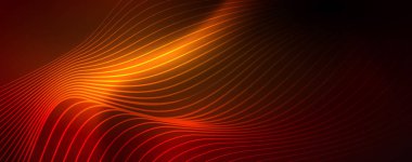 Parlak neon hatları techno Magic futuristik arka plan, sihirli enerji alanı ışık kavramı, soyut arka plan duvar kağıdı tasarım