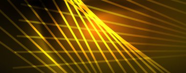 Çizgiler, soyut duvar kağıdı, parlak hareket, sihirli uzay ışığı ile parlak renkli neon ışık. Techno soyut arka plan