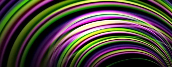 Undele de culoare fluide cu efecte luminoase, fundal abstract vector — Vector de stoc