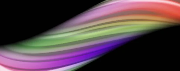 Líneas de onda de color líquido fluido, efecto de luz brillante y colorido, plantilla de composición abstracta. Patrón abstracto de tecnología geométrica. Concepto de movimiento — Archivo Imágenes Vectoriales