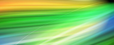 Dalga satırları sıvı gökkuşağı tarzı renk çizgili siyah arka plan üzerine soyut. Sunum, app duvar kağıdı, başlık sayfası veya poster için sanatsal illüstrasyon