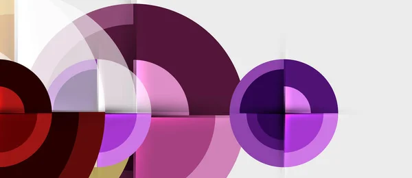 Design geometrico sfondo astratto - cerchi — Vettoriale Stock