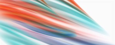 Beyaz renkli akış poster modern sıvı renk akışı. Beyaz renk arka planda techno Wave sıvı şekli. Tasarım projeniz için tasarım