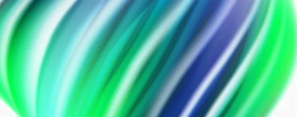 Γυαλιστερό πολύχρωμο υγρό κύματα αφηρημένο φόντο, μοντέρνες γραμμές techno — Διανυσματικό Αρχείο